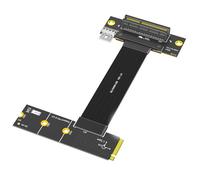 LeHang Cavo di Estensione PCI-E 4.0 4X 270 Gradi Chiave M direzione Sinistra