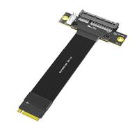 LeHang Cavo di Estensione PCI-E 4.0 4X da 180 Gradi a Key-M da 180 Gradi