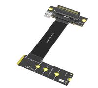 LeHang Cavo di Estensione PCI-E 4.0 4X Giro a 270 Gradi M.2 Key M (Giro a Destra)