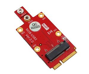 LeHang M.2 Key B a Mini adattatore PCI-E con slot per scheda SIM Dual NANO per modulo 3G/4G/5G