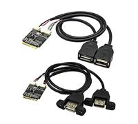 LeHang M.2 WiFi Key A Adapter M.2 Akey 2230 NGFF per Doppia espansione USB2.0 30cm
