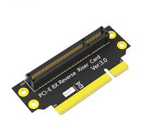 LeHang PCI-e 8X 3,0 90 Gradi inverte la Carta Riser da Maschio a Femmina per Il Server 1U (direzione di Installazione Verso la CPU) 32mm
