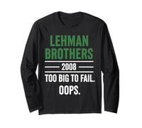 Lehman Brothers 2008 Too Big To Fail. Oops. Maglia a Manica