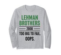 Lehman Brothers 2008 Too Big To Fail. Oops. Maglia a Manica