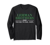 Lehman Brothers 2008 Too Big To Fail. Oops. Maglia a Manica