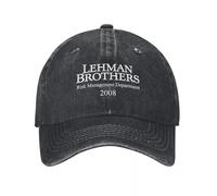 Lehman Brothers Risk Management Cappellini da Baseball Moda Distressed Washed Snapback Cappello Uomo Donna Outdoor Allenamenti Regolabile vestibilità