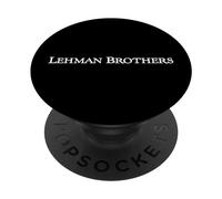 Lehman Brothers Vintage Corporate WSB Bianco Stock Trader PopSockets PopGrip Adesivo