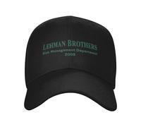 Lehman The Brothers Risk Management Cappello da Golf Moda Cappellini solari per Uomini Donne Abbigliamento Casual Regolabile in Cotone, per Tutte Le Stagioni