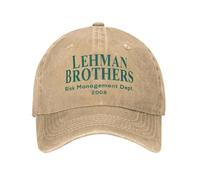 Lehman The Brothers Risk of 2008 Trucker Hat Merch per Gli Uomini delle Donne Berretti da Baseball Classico Copricapo Cappelli Regolabile in Cotone, per Tutte Le Stagioni