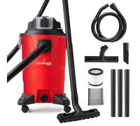 LEHMANN Aspirapolvere Industriale 30 L, Aspira Solidi e Liquidi con Presa di Corrente, Funzione di Soffiaggio, Doppio Filtro con HEPA, Scuotifiltro, Bidone Aspiratutto per Officina, Cantiere e Garage
