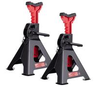 LEHMANN Cavalletti Auto 3T x2, Set da 2 Pezzi, Altezza Regolabile 300-430 mm, Supporti Regolabili con Cuscinetto in Gomma, Cavalletti per Auto, SUV e Piccoli Trasportatori Fino a 3000 kg, Portatile