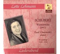 Lehmann,Lotte - Die Winterreise