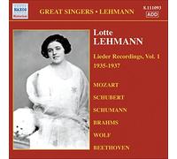 Lehmann Lotte - Lieder Recordings, Vol. 1 (1935-193