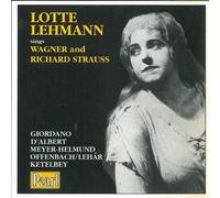 LEHMANN LOTTE (soprano) - Lotte Lehmann sings...