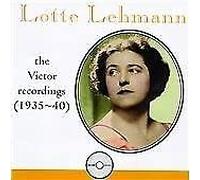 Lehmann, Lotte - Victor Recordings 1935-40
