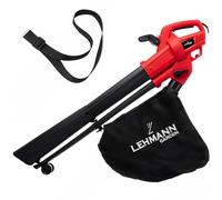 LEHMANN Soffiatore Elettrico a Filo 3 in 1, Aspiratore Foglie da Giardino con Trituratore, 3500W, Velocità 270 km/h, 15.000 giri/min, Sacco Raccoglifoglie 40L, Leggero con Tracolla & Ruote