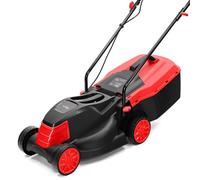 LEHMANN Tagliaerba Elettrico, 1200 W, Larghezza di Taglio 32 cm, Cesto Raccoglierba 25 L, Regolazione Altezza Taglio 3 Livelli 25-65 mm, per superfici fino a 500 m², 3450 giri/min