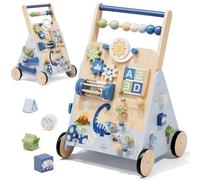 Lehoo Castle Carrello Primi Passi Legno, Giochi Bambini 1 Anno, Dinosauro | Primi Passi per Bambini con Velocità Regolabile, Centro Attività, Legno Certificato FSC, Giochi Montessori 1 Anno