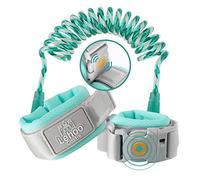 Lehoo Castle Guinzaglio per Bambini, Bracciale Sicurezza Bambino Regolabile, Anti-perso Elastici per Bracciali Polso 360 ° Girevoli, Imbracatura di Sicurezza per Bambini con Blocco del Sensore Verde