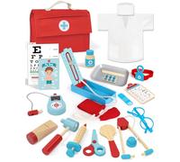 Lehoo Castle Valigetta Dottore bambino Kit Dottoressa Bambina Medico Giochi 3 Anni(Blu)