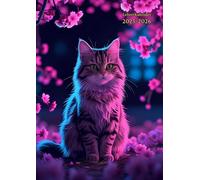 Lehrerkalender A4: Katze - 10 Stunden - 12 Monate Tischkalender Schuljahr Ab August Bis Juli - Wochenplaner 1 Woche 2 Seiten - Mit Notenliste, ... - Fur : Kindergarten, Grundschule,...