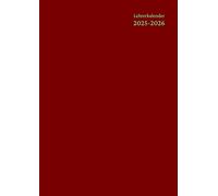 Lehrerkalender A4: Rot - 10 Stunden - 52 Wochen Tischkalender Schuljahr Ab August Bis Juli - Wochenplaner 1 Woche 2 Seiten - Mit Notenliste, ... Ringbuch - Für Erzieher: Männer und Frauen.