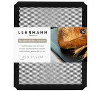 LEHRMANN Teglia forata, 45 x 37,5 cm con rivestimento antiaderente, teglia da forno, per baguette, per baguette, per la pizza