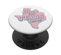 Lei è del Texas, posso dirlo a Cowgirl PopSockets PopGrip Adesivo