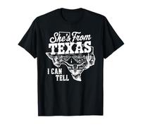 Lei è del Texas Posso dirlo Cowgirl Cowboy Maglietta