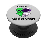 Lei è il mio tipo di coppia pazza Design Nerd Love PopSockets PopGrip Adesivo