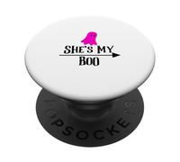 Lei è la mia coppia di Halloween Boo PopSockets PopGrip Adesivo