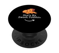 Lei è la mia patata dolce Ringraziamento coppie corrispondenti I Yam PopSockets PopGrip Adesivo