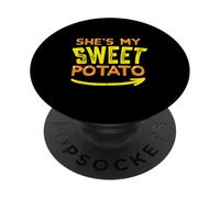 Lei è la mia patata dolce - Scommetti che il Ringraziamento della coppia Yam PopSockets PopGrip Adesivo