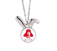 Lei Feng Serve People Red China Coniglio Collana Ciondolo Bunny Animal Gioielli Regalo