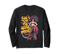 Lei ha il Groove per migliorare il look retrò Maglia a Manica