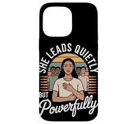 Lei non aspetta il suo turno, fa l'uguaglianza di una donna Custodia per iPhone 14 Pro Max