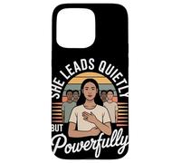 Lei non aspetta il suo turno, fa l'uguaglianza di una donna Custodia per iPhone 15 Pro Max
