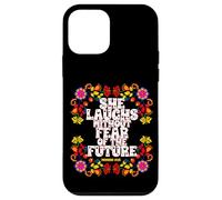 Lei ride senza paura del futuro Proverbi Custodia per iPhone 12 mini
