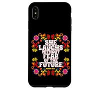 Lei ride senza paura del futuro Proverbi Custodia per iPhone XS Max