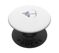 Lei spara come una ragazza arciere regina tiro con l'arco PopSockets PopGrip Adesivo