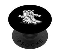 Lei viene dal Texas, posso dire l"orgoglio del Texas per le donne Cowgirl PopSockets PopGrip Adesivo