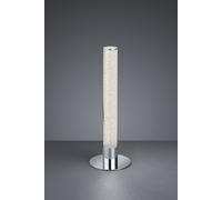 LEIA LAMPADA DA TAVOLO LED 5W 400lm, 3000K TUBO METACRILATO EFFETTO CRISTALLO E METALLO CROMATO CON TELECOMANDO FUNZIONE RGB H.40CM
