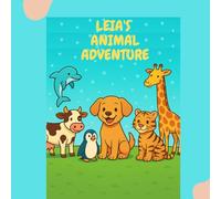 LEIA'S ANIMAL ADVENTURE: A Coloring Book to Learn Animal Names in English