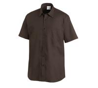 Leiber Camicia da uomo wit 1/2 manica 12/1238/39 Chocolate 45