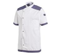 Leiber Giacca da cuoco wit 1/2 manica 12/2561/0131 Bianco/Blu scuro 48