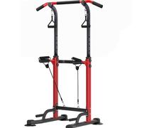 Leiblsufo Power Tower Stand - Stazione per trazioni, regolabile, per allenamento di forza, palestra domestica, attrezzatura per allenamento all'aperto