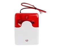 LEIBOCHAO Allarme Luce Sonora, con Sirena Allarme Acustico da 130 dB e Luce di Sicurezza a LED Rossa Lampeggiante Frequenza di 150 Lampeggi al Minuto, Sirena Allarme Stroboscopico da Esterno