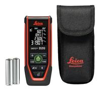 Leica DISTO D2G - Metro laser verde dotato di NFC e Bluetooth (con utilizzo dell'app), terminale pieghevole e sensore di inclinazione, per misurazioni in ambienti molto luminosi