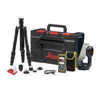 Leica DISTO X6-P2P - perfetto set di metro laser con adattatore Leica DST 360-X, treppiede TRI 120 e piastra segnale GZM 3 in una valigetta (uso esterno e interno)
