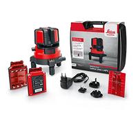 Leica Lino L4P1 - laser multilinea dotato di batteria agli ioni di litio, caricabatteria e valigetta di trasporto (fascio laser rosso, portata di lavoro: 15 m)
